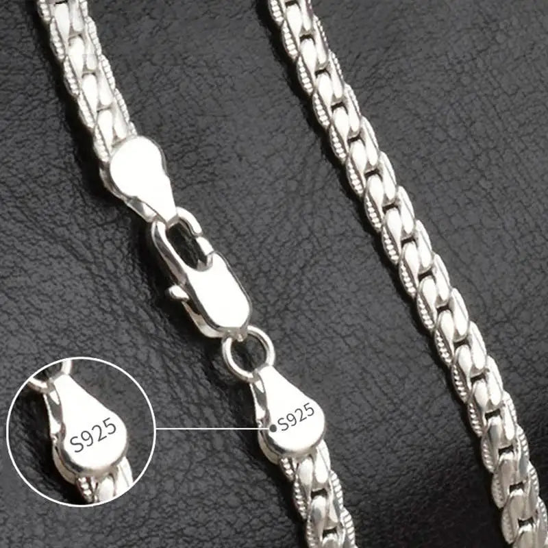 18K Gold/925 Sterling Silver Chain For Men and Women