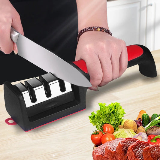 Multi-Functional Hand-Held Knife Sharpener